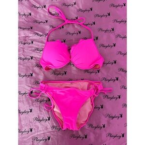 Victoria's secret push-up pink bikini